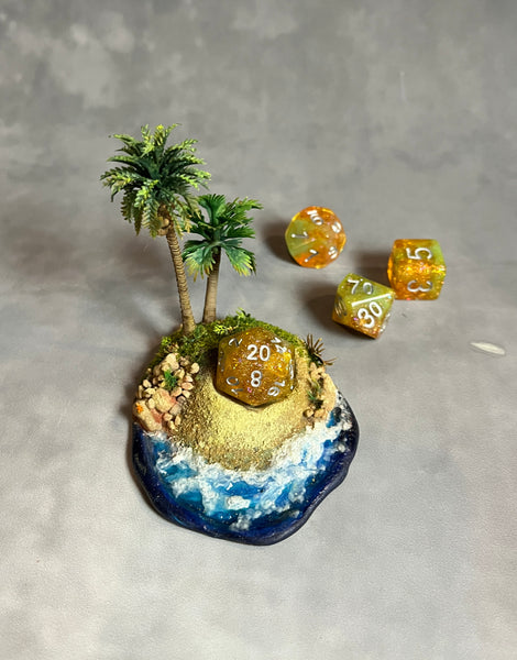 Tropical Island - Dice Display (Medium Size)