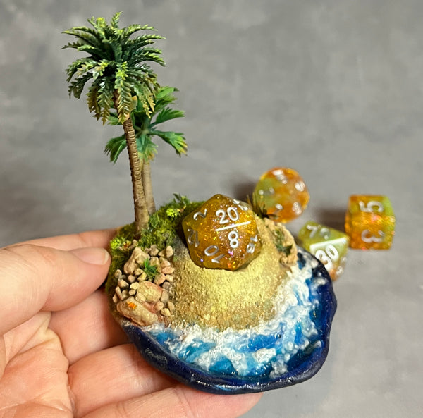 Tropical Island - Dice Display (Medium Size)