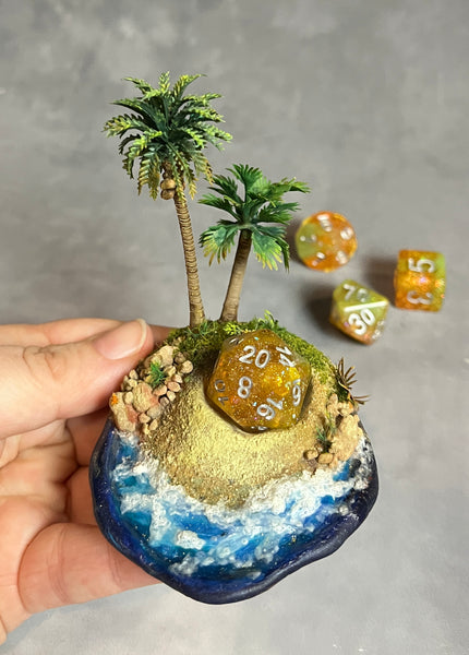 Tropical Island - Dice Display (Medium Size)