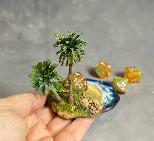 Tropical Island - Dice Display (Medium Size)