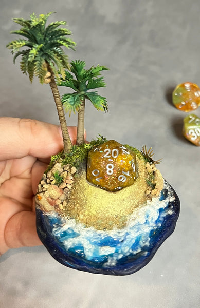 Tropical Island - Dice Display (Medium Size)