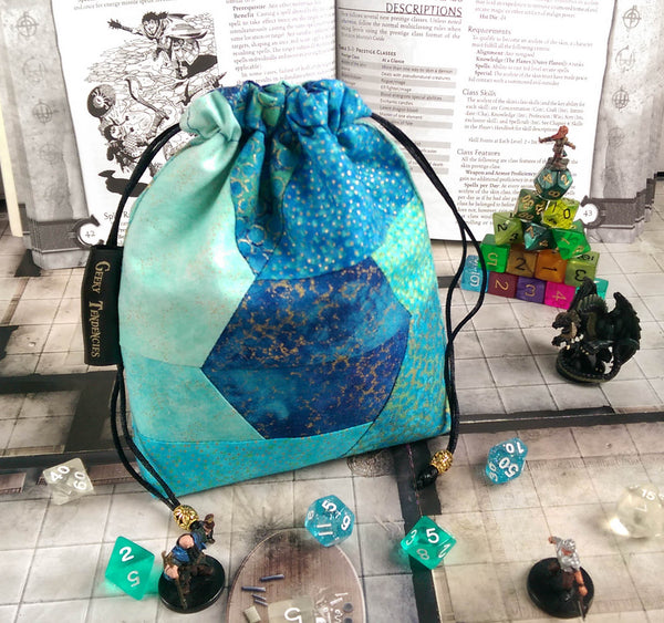 Patchwork (Pack & Go) Dice Bag Sewing Pattern