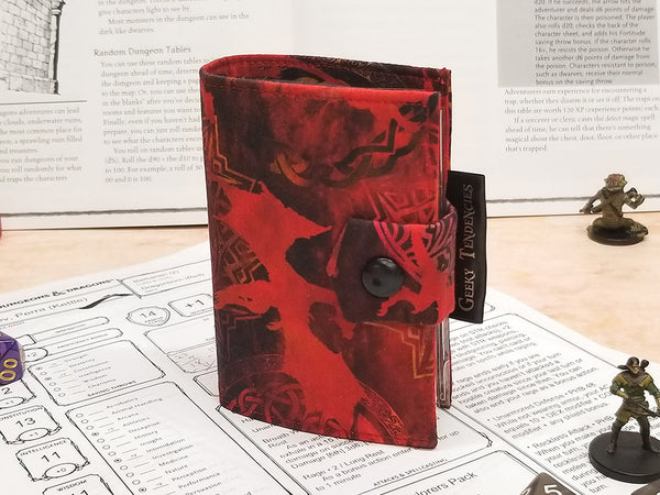 Red Dragon Dice Bag Bundle - Bag, Small Tray, Spellbook Set