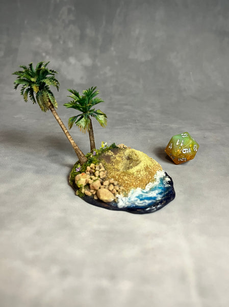Tropical Island - Dice Display (Medium Size)