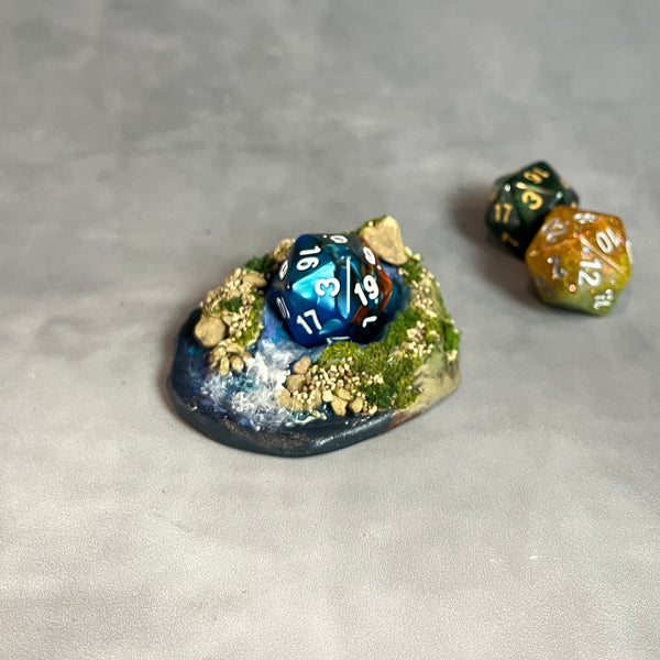 Waterfall Island - Dice Display (Small Size)