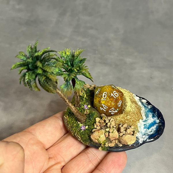 Tropical Island - Dice Display (Medium Size)