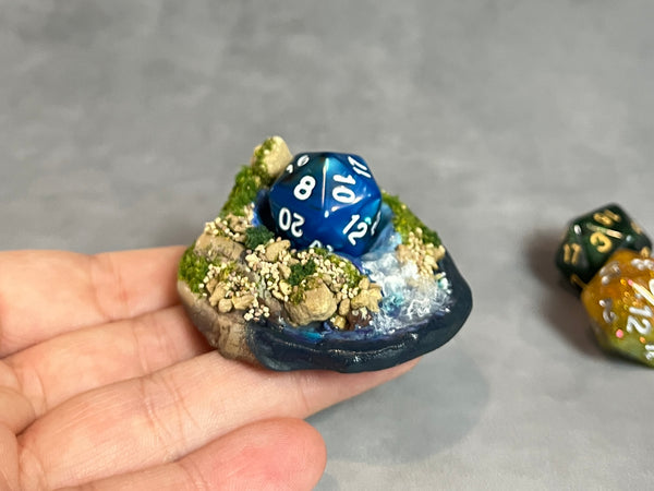 Waterfall Island - Dice Display (Small Size)