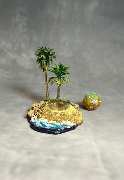 Tropical Island - Dice Display (Medium Size)