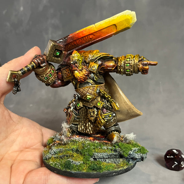 Skorg Ironskull - Fire Giant King - Handpainted ‘Huge’ Miniature