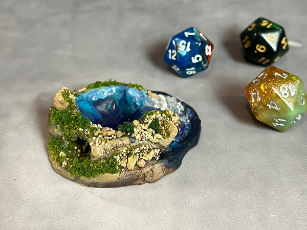Waterfall Island - Dice Display (Small Size)