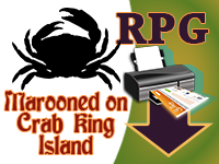 Printable RPG - Marooned on Crab King Island