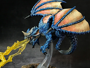 Painting a Young Blue Dragon Miniature