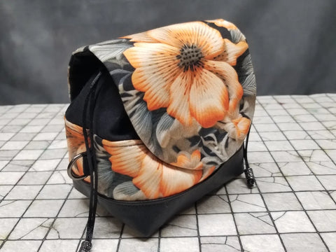 Deluxe Peachy Goth Floral Pandora Dice Bag