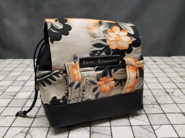 Deluxe Peachy Goth Floral Pandora Dice Bag