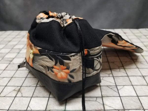 Deluxe Peachy Goth Floral Pandora Dice Bag