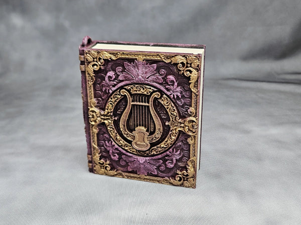 Hand-painted Mini Secret Tome Ornament - Gift Card Holder. Good for dice, crystals, jewelry or card storage