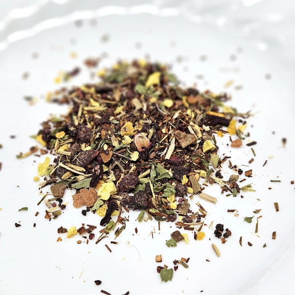 Faeberry Tart Herbal Tea: Fruity Caffeine-Free Loose Leaf Blend