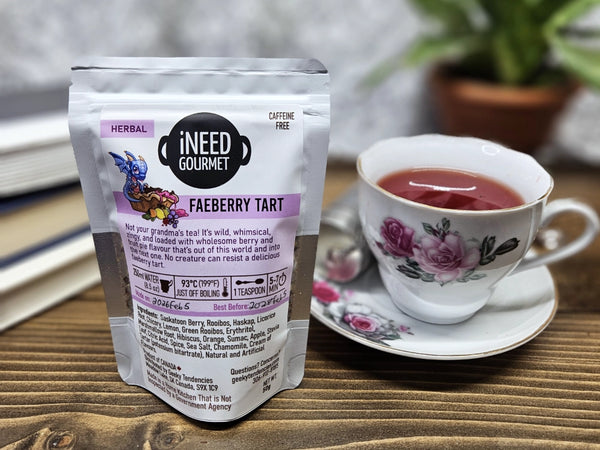 Faeberry Tart Herbal Tea: Fruity Caffeine-Free Loose Leaf Blend