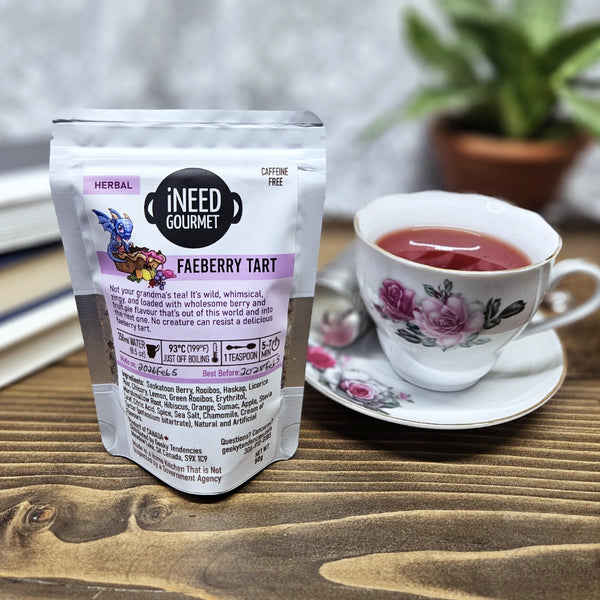 Faeberry Tart Herbal Tea: Fruity Caffeine-Free Loose Leaf Blend