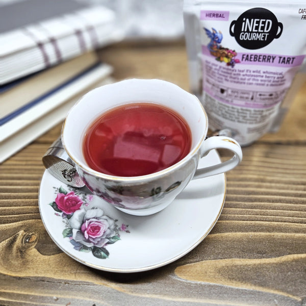 Faeberry Tart Herbal Tea: Fruity Caffeine-Free Loose Leaf Blend