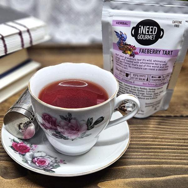 Faeberry Tart Herbal Tea: Fruity Caffeine-Free Loose Leaf Blend