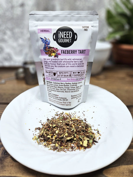 Faeberry Tart Herbal Tea: Fruity Caffeine-Free Loose Leaf Blend