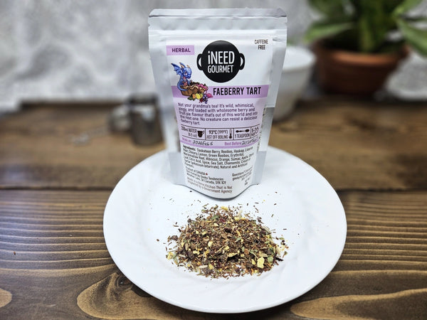 Faeberry Tart Herbal Tea: Fruity Caffeine-Free Loose Leaf Blend