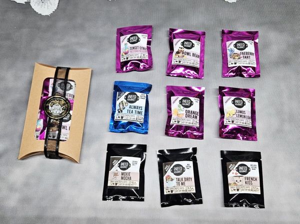 Gourmet Herbal Tea and Coffee Sampler Pack: Loose Leaf Single Serves
