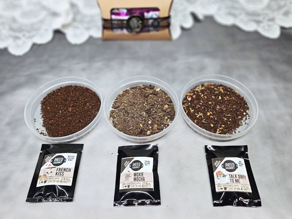 Gourmet Herbal Tea and Coffee Sampler Pack: Loose Leaf Single Serves