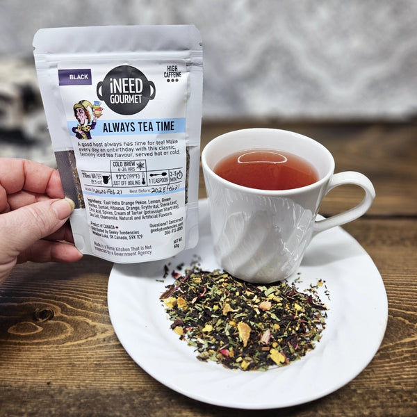 Always Teatime Gourmet Tea: Lemon and Orange Pekoe Loose Leaf Blend