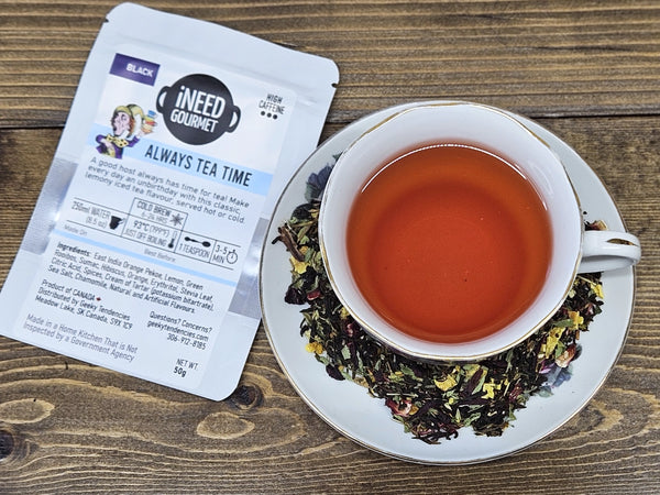 Always Teatime Gourmet Tea: Lemon and Orange Pekoe Loose Leaf Blend