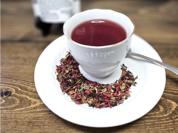 Arcane Ruby Gourmet Green Tea: Raspberry Chipotle Loose Leaf Blend