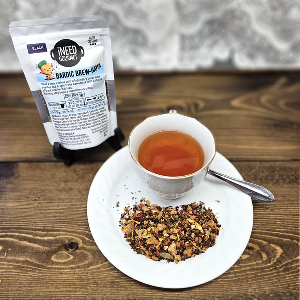 Bardic Brew-haha Gourmet Black Tea: Peach & Orange Loose Leaf Blend