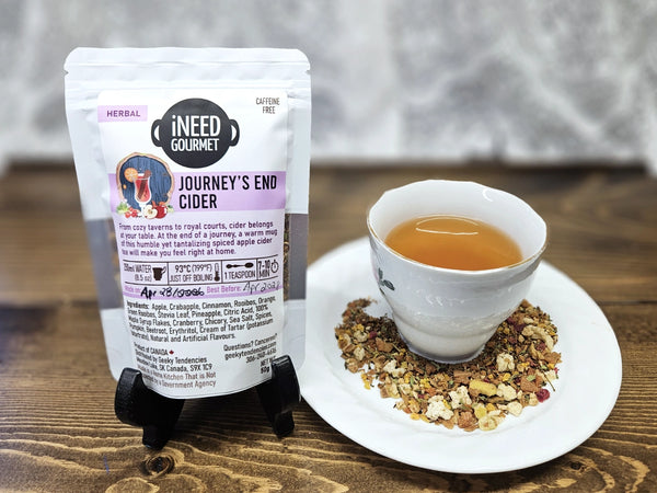 Journey's End Cider Gourmet Herbal Tea: Apple Cider Loose Leaf Blend
