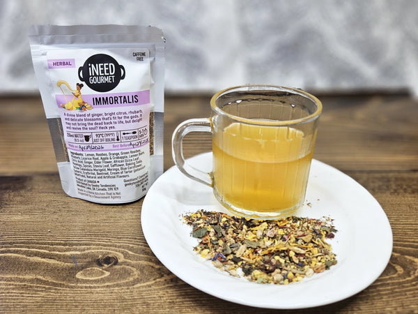Immortalis Gourmet Herbal Tea: Lemon Ginger Loose Leaf Blend
