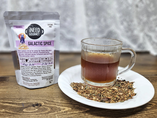 Galactic Spice Gourmet Herbal Tea: Chai Spice Decaf Loose Leaf Blend