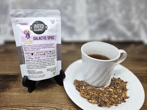 Galactic Spice Gourmet Herbal Tea: Chai Spice Decaf Loose Leaf Blend