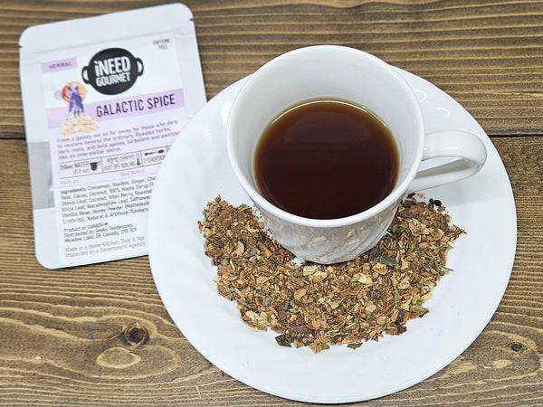 Galactic Spice Gourmet Herbal Tea: Chai Spice Decaf Loose Leaf Blend
