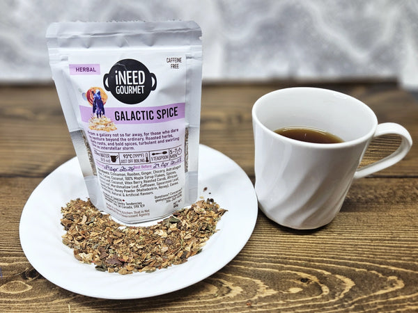 Galactic Spice Gourmet Herbal Tea: Chai Spice Decaf Loose Leaf Blend
