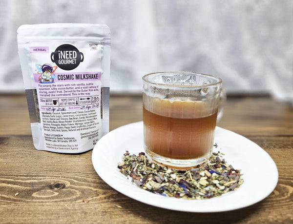 Cosmic Milkshake Gourmet Herbal Tea: Mint Chocolate Loose Leaf Blend