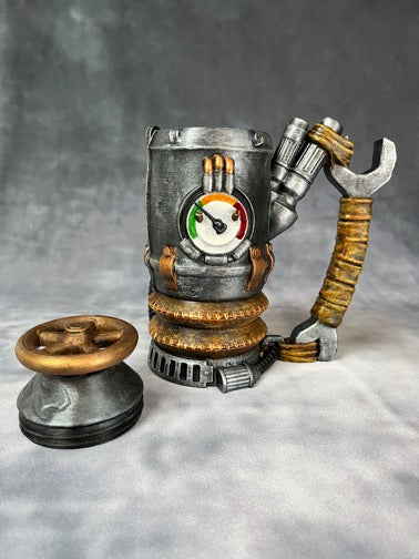 The Gadgeteer - Hand Painted - Can Holder Mug