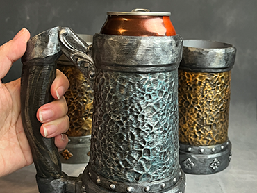 Armoured Pint - Custom Hand Painted - Can Holder Tavern Mug