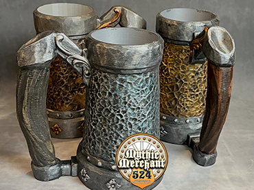 Armoured Pint - Custom Hand Painted - Can Holder Tavern Mug