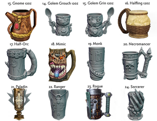 Custom Hand-painted -  Mythic Mugs Can Holders