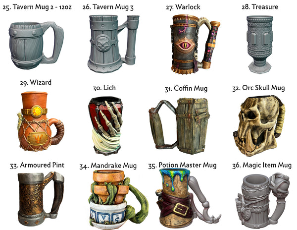 Custom Hand-painted -  Mythic Mugs Can Holders