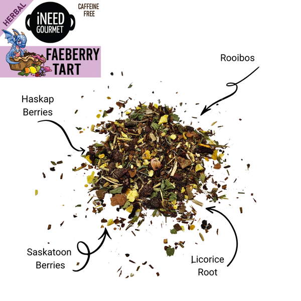 Faeberry Tart Herbal Tea: Fruity Caffeine-Free Loose Leaf Blend
