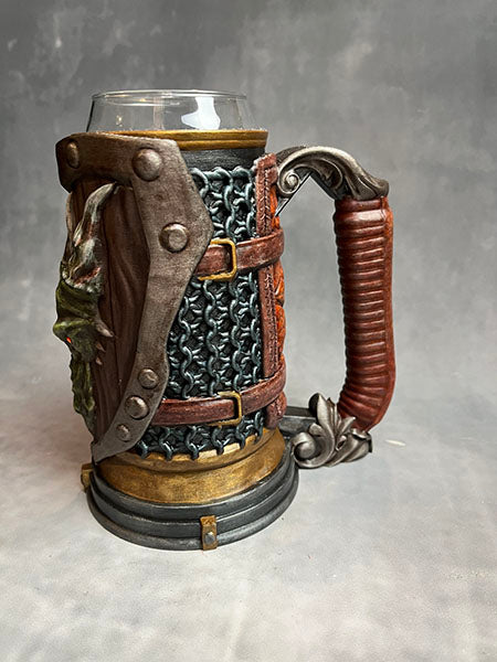 Fighter - Custom Hand Painted - Mythic Can Holder Mug