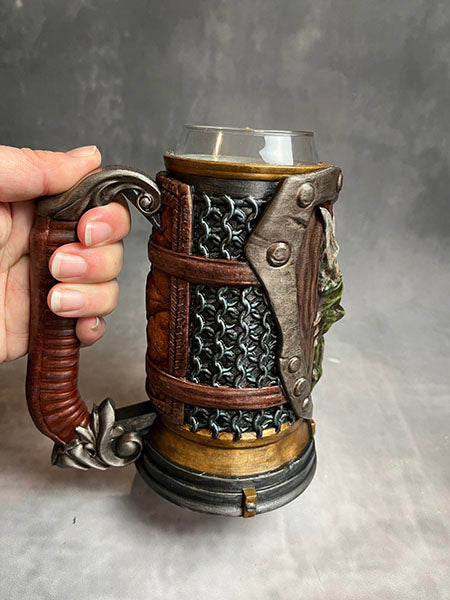 Fighter - Custom Hand Painted - Mythic Can Holder Mug