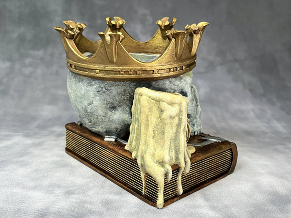 Regal Relic Crowned Skull Candy Bowl, Desk Organizer, Dice Storage