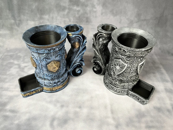 Custom Tankards of Fate - Hand-painted Dice Tower Can Holder Mug